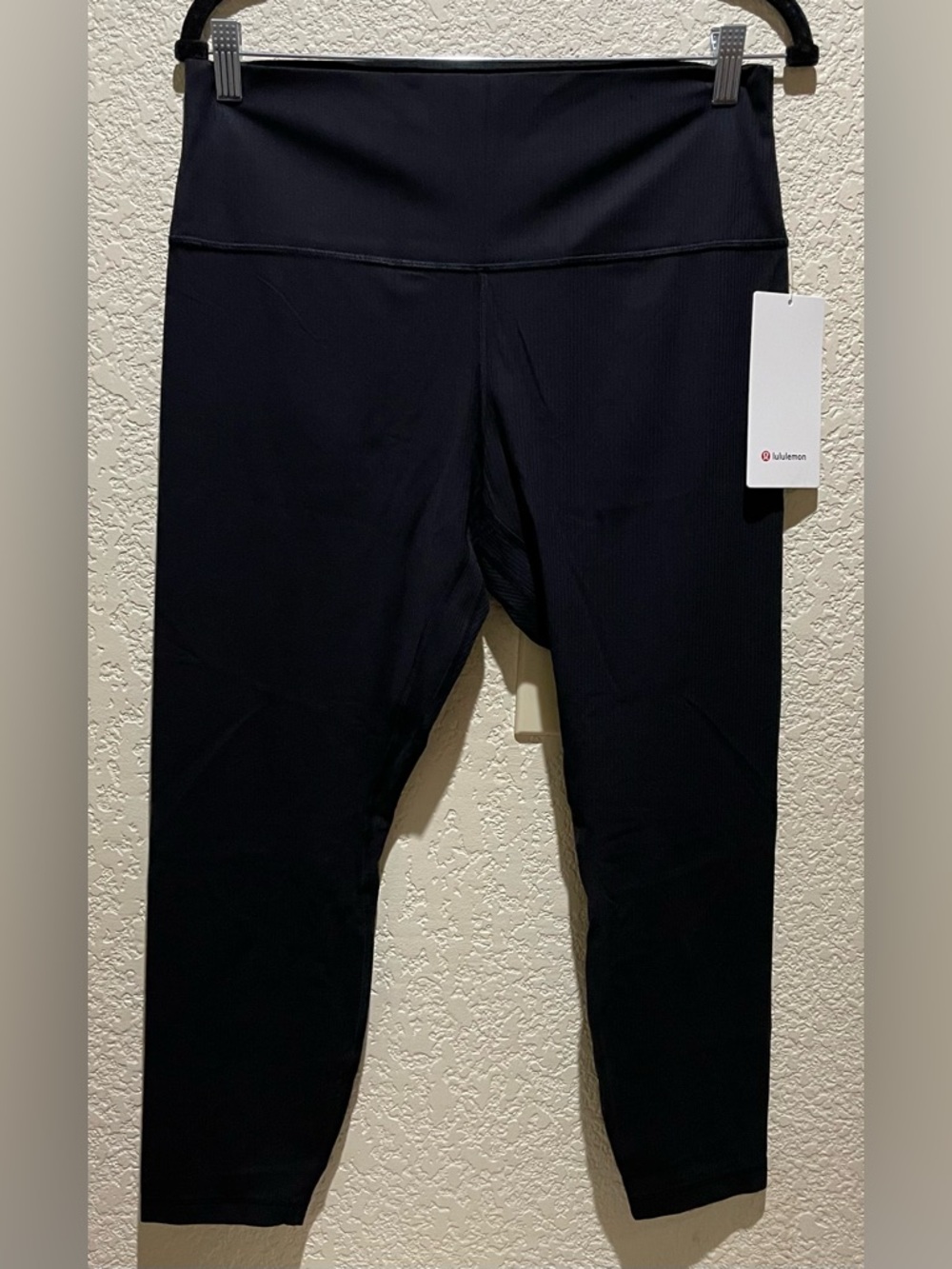 Lululemon NWT Align Ribbed High-Rise pants in Black 25” Leggings size 14 - Picture 6 of 12